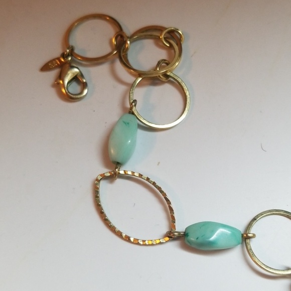 💕Shell Turquoise Bead & Loop Necklace - Picture 8 of 8